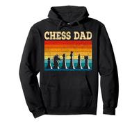 Chess Dad Checkmate Retro Vintage Chess Players Father's Day Pullover Hoodie