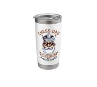 Chess Dad Like A Normal Dad But 3 Moves Ahead Stainless Steel Insulated Tumbler