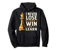 Chess Design I Never Lose Either I Win Or I Learn Pullover Hoodie