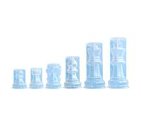 Chess Epoxy Molds Large Silicone Piece Mold Set Hand-Making Supplies for Art Chess Silicone Mold