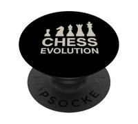 Chess Evolution Pawn to King Progression Board Game Player PopSockets Adhesive PopGrip