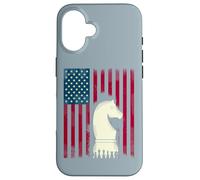 Chess Flag USA Horse Grand Master Matt King Strategy Case for iPhone 16