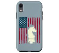 Chess Flag USA Horse Grand Master Matt King Strategy Case for iPhone XR