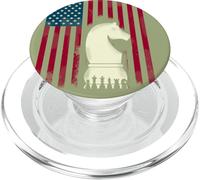 Chess Flag USA Horse Grand Master Matt King Strategy PopSockets PopGrip for MagSafe