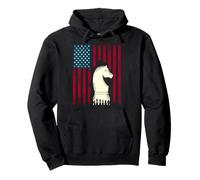 Chess Flag USA Horse Grand Master Matt King Strategy Pullover Hoodie