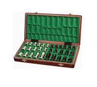 Chess Folding Wooden Chess Set，2.6" King Height Chess Pieces，Chess Set 13.7 * 13.7inch Chess Sets Portable Chessboard