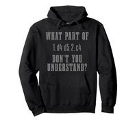 Chess Gambit What Part Of 1.d4 d5 2.c4 Don't You Understand Pullover Hoodie