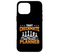 Chess Game Player Best Opening Move Checkmate Case for iPhone 16 Pro Max