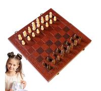 Chess Game Set | Portable Chess Game with Pieces, Folding Board, Brain Teaser for Home and Travel