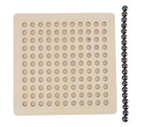 Chess Game Set Stones Chess Game Set Educational Skill Development Easy to Play for Home Travel Wood Magnet Chessboard and 20 Magnets (B)