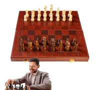 Chess Game Set, Travel Board Game with Chess Pieces, Folding Board, Family Fun Toys for Tournament Professional Beginner