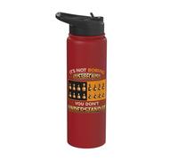 Chess Game Strategy Playing Chess Player Chess Lover Stainless Steel Insulated Water Bottle