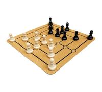 Chess Game,Wood Portable Desk Toy,24cm Strategy Travel Set | for Over 4 Years Old Children Adults Beginners Professionals Home Party Holiday