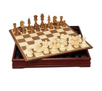 Chess Games Chess Board Game Sets for Adults Wooden Deluxe Wood Board Box with Storage with Chess Pieces Seesaw design