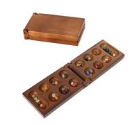 Chess Games Gem Chesses Wooden Board Game for Adults Foldable Travel Strategy Games to Boost Logic & Cognitive Skills for Home