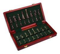 Chess Games Large Metal Deluxe Chesses Retro Alloy Adult Set Board Game Portable Folding Chessboard Interactive Families Toys