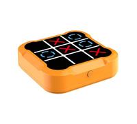 Chess Games Portable Tic Tac Toe Game Handheld Educational Game Machine for Education and Memory for Travel Home School Rechargeable(Orange)