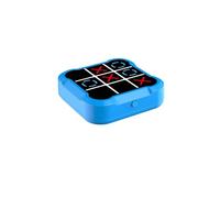 Chess Games Tic Tac Toe Bolt Game Handheld Puzzle Console for Memory & Education, Portable Travel Board Games for Kids Adults(Blu,Rechargeable)