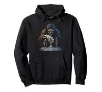 Chess Grim Reaper Skull Checkmate Gothic Chess Lover Pullover Hoodie