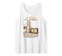 Chess I Am Thinking Coffee Chess Clock Tank Top