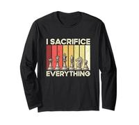 Chess I Sacrifice Everything Funny Checkerboard Player Joke Long Sleeve T-Shirt