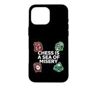 Chess Is A Sea Of Misery Funny Board Gamer Case for iPhone 16 Pro Max