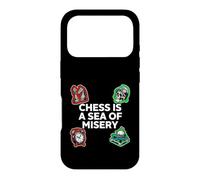 Chess Is A Sea Of Misery Funny Board Gamer Case for iPhone 17 Pro