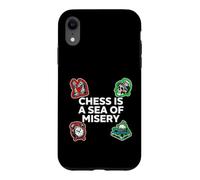 Chess Is A Sea Of Misery Funny Board Gamer Case for iPhone XR