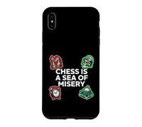 Chess Is A Sea Of Misery Funny Board Gamer Case for iPhone XS Max