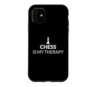 Chess Is My Therapy Funny Chess Lover Strategy Board Game Case for iPhone 11