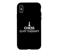 Chess Is My Therapy Funny Chess Lover Strategy Board Game Case for iPhone X/XS