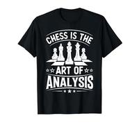 Chess is The Art of Analysis T-Shirt, Men, Black, 4X-Large