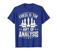 Chess is The Art of Analysis T-Shirt, Men, Royal Blue, Large