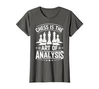 Chess is The Art of Analysis T-Shirt, Women, Asphalt Grey, 3X-Large
