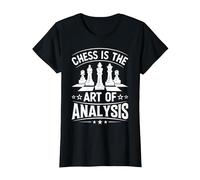 Chess is The Art of Analysis T-Shirt, Women, Black, XX-Large