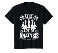 Chess is The Art of Analysis T-Shirt, Youth, Black, 3T