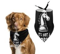 Chess Its Not A Horse Pet Bandana Dogs Triangle Scarf Cats Handkerchief Puppy Costume