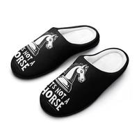 Chess Its Not A Horse Women's Slippers Non-Slip Warm Rubber Cotton Shoes for Bedroom Home