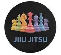 Chess Jiu Jitsu Puzzle for Adults 195 PCS Round Funny Jigsaw Puzzles Decoration