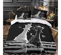 Chess King Clash Duvet Cover 3D Design Printed Hypoallergenic 3 Pieces Bedding Set Zipper abstract Dramatic Quilt Cover Ultra Soft Washable for Teens Kids Girls Boys Women Adults Single（140x200cm）