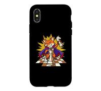 Chess King Fox Crown Knight Pawn Royal Strategy Cartoon Art Case for iPhone X/XS
