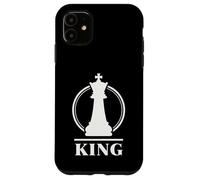Chess King Minimal Royal Strategy Emblem for Players Design Case for iPhone 11