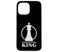 Chess King Minimal Royal Strategy Emblem for Players Design Case for iPhone 13 Pro Max