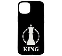 Chess King Minimal Royal Strategy Emblem for Players Design Case for iPhone 15 Plus