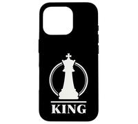 Chess King Minimal Royal Strategy Emblem for Players Design Case for iPhone 16 Pro