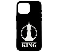 Chess King Minimal Royal Strategy Emblem for Players Design Case for iPhone 16 Pro Max