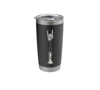 Chess King Piece Player Lover Cool Retro Vintage Alt Stainless Steel Insulated Tumbler