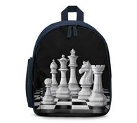 Chess King Queen Knight Mini Backpack Lightweight Daypack Blue | Cute Printed Backpack,Sport bag for Camping Picnic