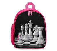Chess King Queen Knight Mini Backpack Lightweight Daypack Pink | Cute Printed Backpack,Sport bag for Camping Picnic