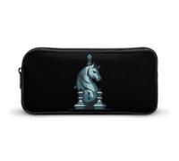 Chess King Queen Knight Pencil Case Cute Pen Pouch Cosmetic Bag Pecil Box Organizer for Travel Office